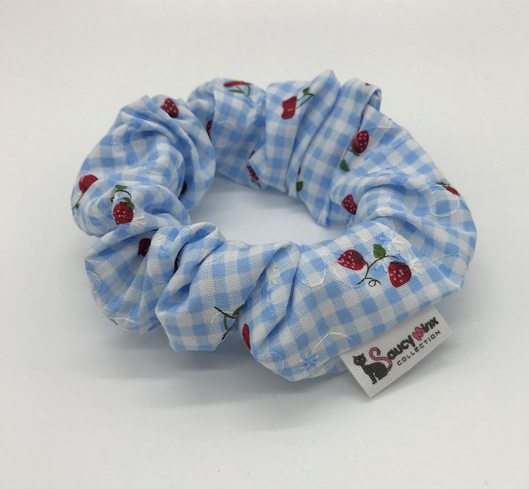 Cherry Gingham Wide Elastic